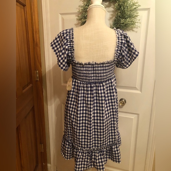 Beautiful brand new blue and white checkered gingham dress Altr’d state - Picture 2 of 5
